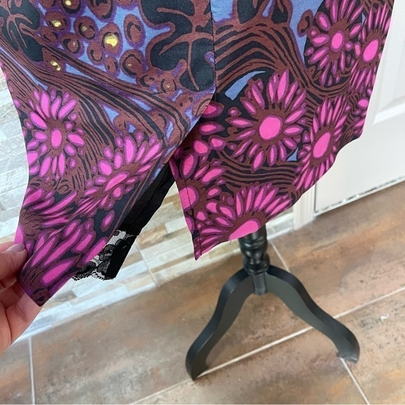 TRINA TURK - Pure Silk skirt Tory Sheath Dress Lined Womens Sz 4 - Picture 4 of 15